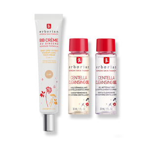 Trio BB Cream Clair & Korean Double Cleansing | Erborian